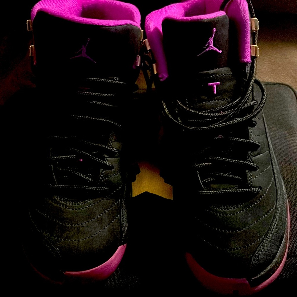Jordan 12 purple and black